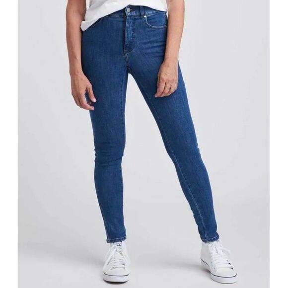 Universal Standard Rivera High Rise Skinny In Classic Blue 28” Size 8 - Picture 1 of 11